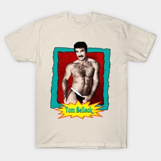 Tom Selleck 80s Aesthetic Design T-Shirt